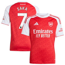 Load image into Gallery viewer, adidas Arsenal Youth Home Jersey 2025/26 Saka 7