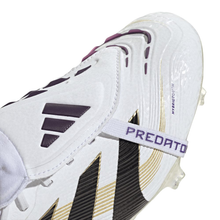 Load image into Gallery viewer, White sports shoe with black and gold accents and 'Predator' branding on a white background