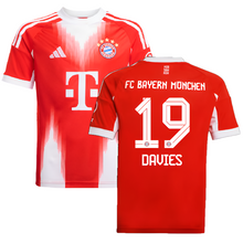 Load image into Gallery viewer, Alphonso Davies Bayern Youth Home Jersey 2025/26