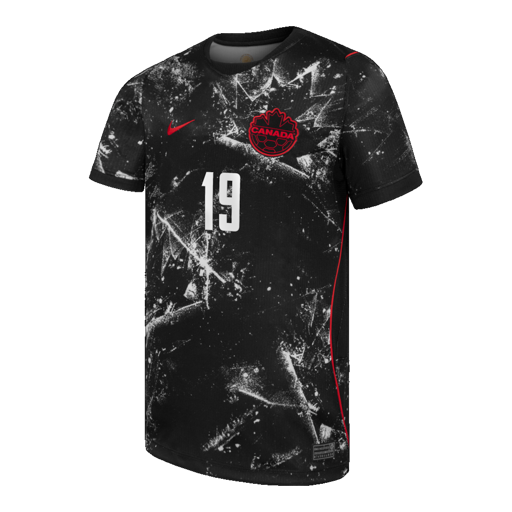 ウェア Palencia Soccer Jersey New in Bag Small Alphonso Davies Canada Youth Black Jersey World Cup 2026