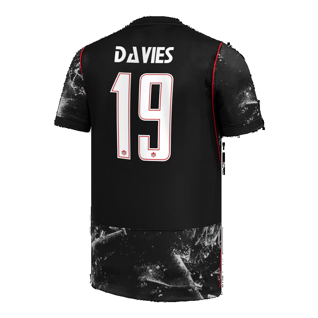 Alphonso Davies Canada Youth Black Jersey World Cup 2026