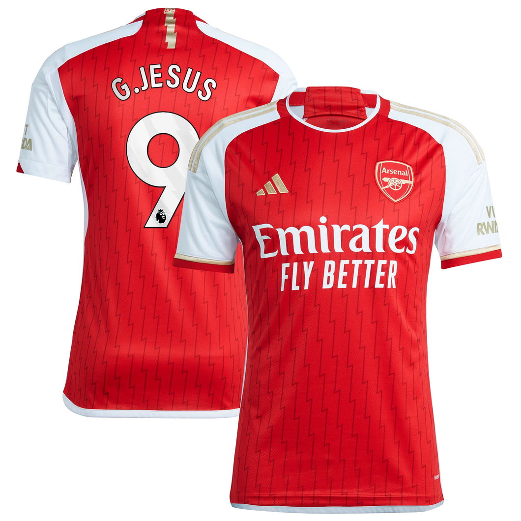 Gabriel Jesus Arsenal Home Jersey 2023/24