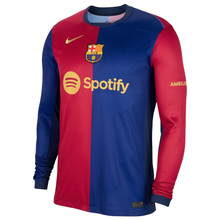 Load image into Gallery viewer, Nike Barcelona Home Long Sleeve Jersey 2024/25