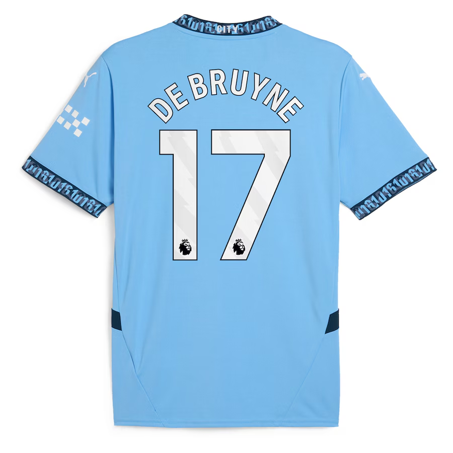 Kevin De Bruyne Manchester City Home Jersey 2024/25