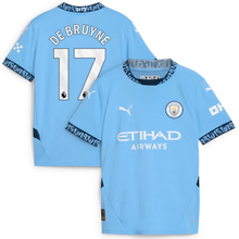 Load image into Gallery viewer, Kevin De Bruyne Manchester City Youth Home Jersey 2024/25