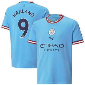 Manchester City Youth Home Jersey 2022/23 Haaland 9