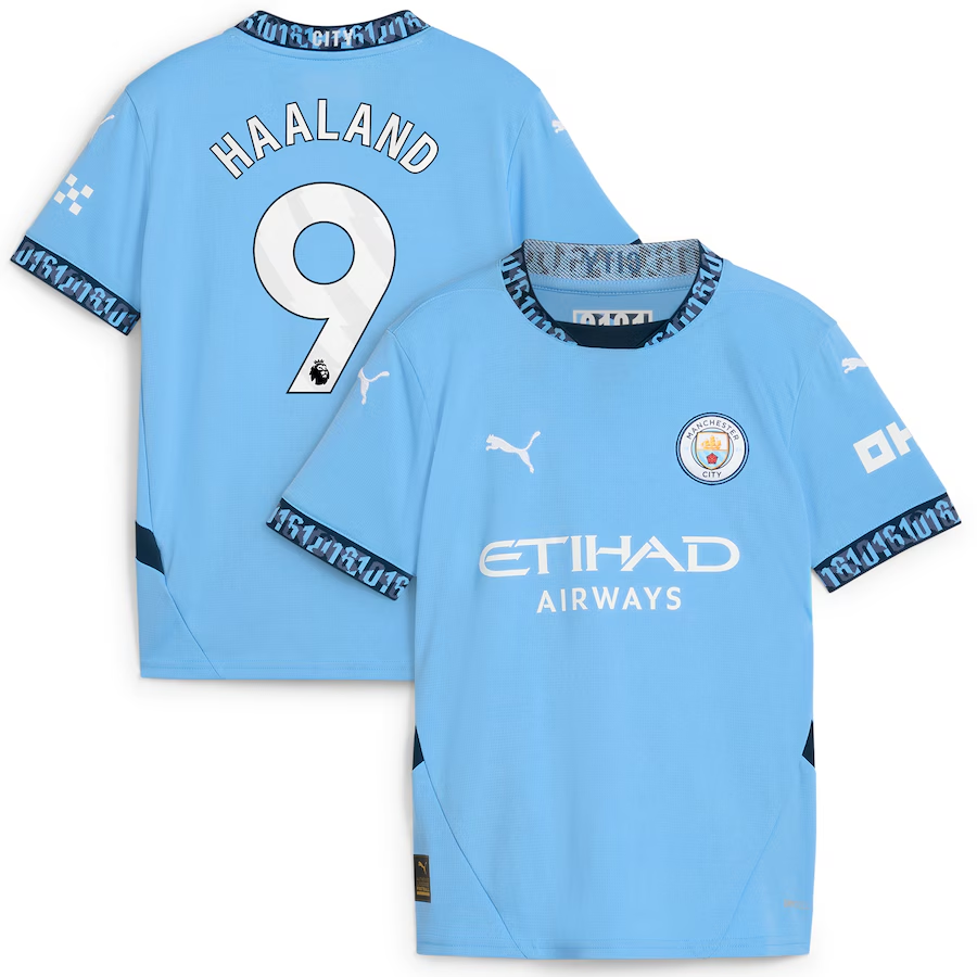 Erling Haaland Manchester City Youth Home Jersey 2024 25 Eurosport erling-haaland-manchester-city-youth-home-jersey-2024-25-eurosport