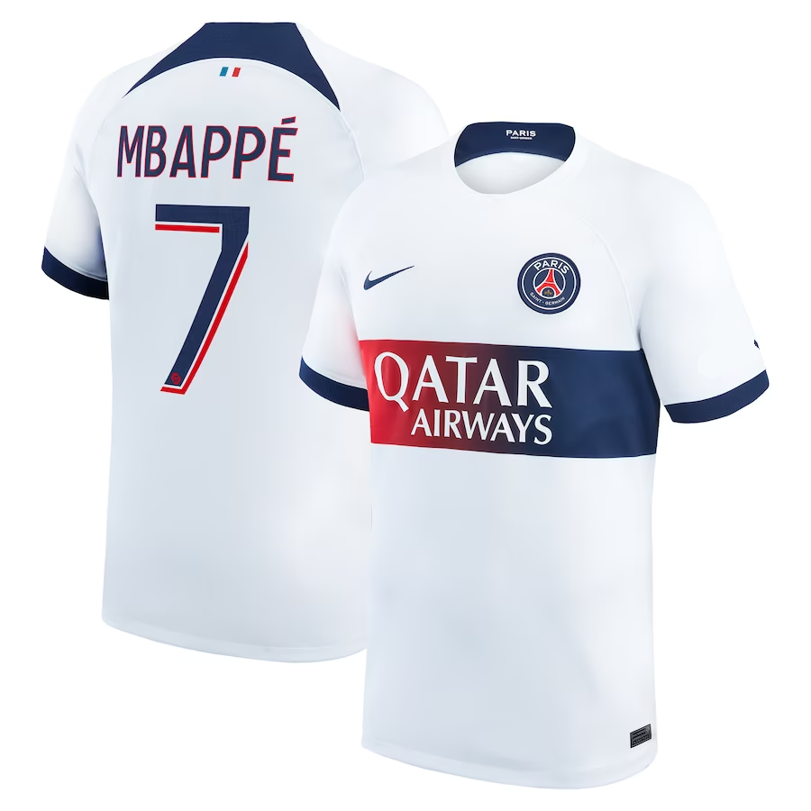 Kylian Mbappe Paris Saint Germain Away Jersey 2023 24 Eurosport Kylian Mbappe Paris Saint Germain Away Jersey 2023 24 Eurosport