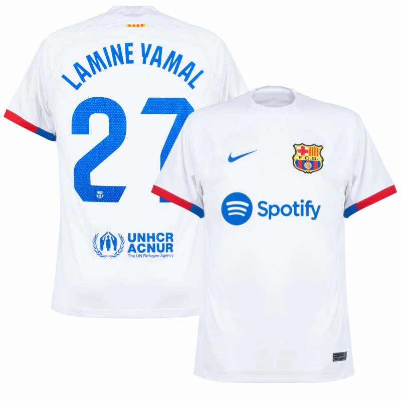 Lamine Yamal Nike Barcelona Away Jersey 2023/24 – Eurosport Soccer