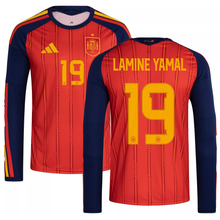 Load image into Gallery viewer, Lamine Yamal Spain Home Long Sleeve Jersey World Cup 2026