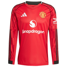 Load image into Gallery viewer, adidas Manchester United Home Long Sleeve Jersey 2025/26