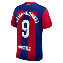 Load image into Gallery viewer, Nike FC Barcelona Home Jersey 2023/24 Lewandowski 9
