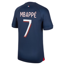 Load image into Gallery viewer, Kylian Mbappe Paris Saint-Germain PSG Youth Home Jersey 2023/24

