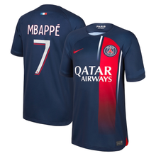 Load image into Gallery viewer, Kylian Mbappe Paris Saint-Germain PSG Youth Home Jersey 2023/24
