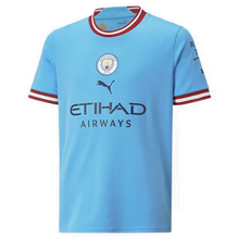 Load image into Gallery viewer, Puma Manchester City Youth Home Jersey 2022/23
