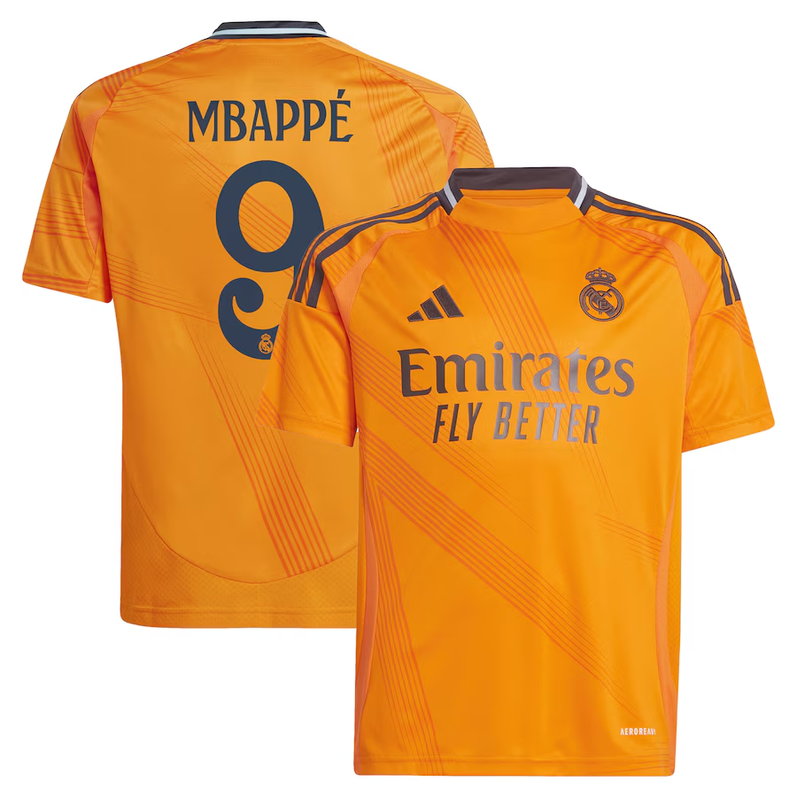 Kylian Mbappe adidas Real Madrid Youth Away Jersey 2024/25 – Eurosport