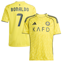 Load image into Gallery viewer, Cristiano Ronaldo Al-Nassr Youth Home Jersey 2025/26