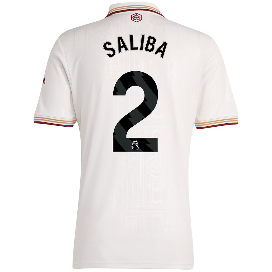 adidas Arsenal Third Jersey 2025/26 Saliba 2 – Eurosport Soccer Stores
