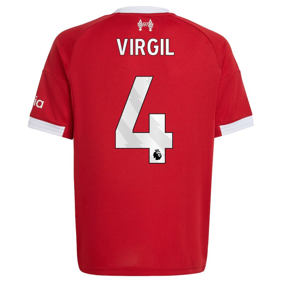 adidas Virgil van Dijk Liverpool Youth Home Jersey 2025/26