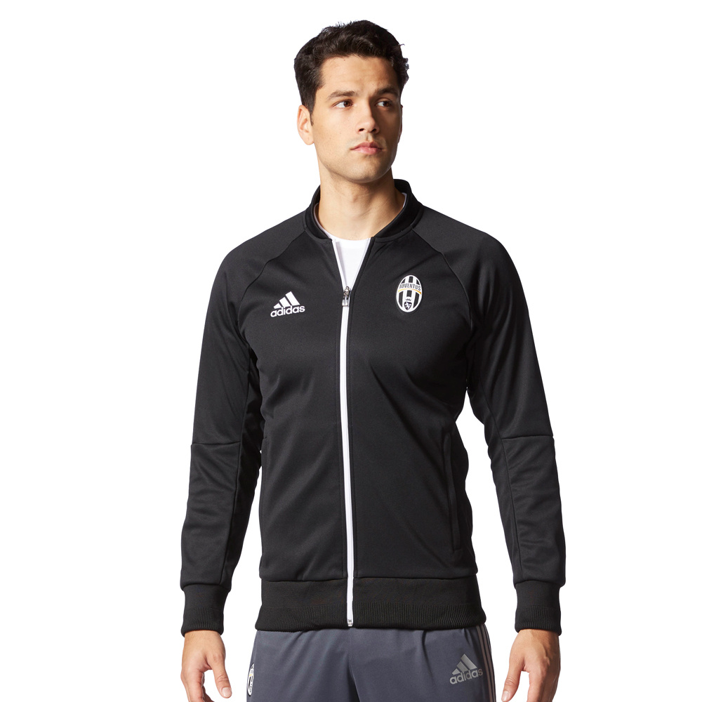 adidas Juventus Men s Anthem Track Jacket Black Eurosport Soccer Stores