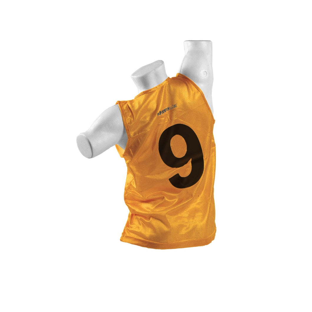 Kwikgoal Numbered Vest 1-18 - Yellow