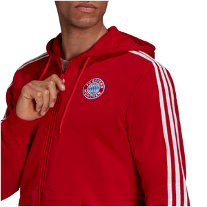 adidas FC Bayern 3-Stripes Full-Zip Hoodie
