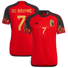 Load image into Gallery viewer, Belgium Home Jersey World Cup 2022 De Bruyne 7
