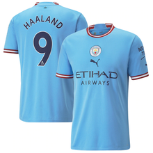 Load image into Gallery viewer, Manchester City Home Jersey 2022/23 Haaland 9