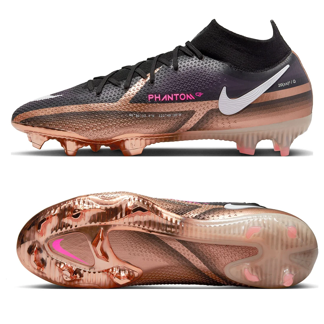 Nike Phantom GT2 Elite DF FG Soccer Cleats 'Metallic Copper