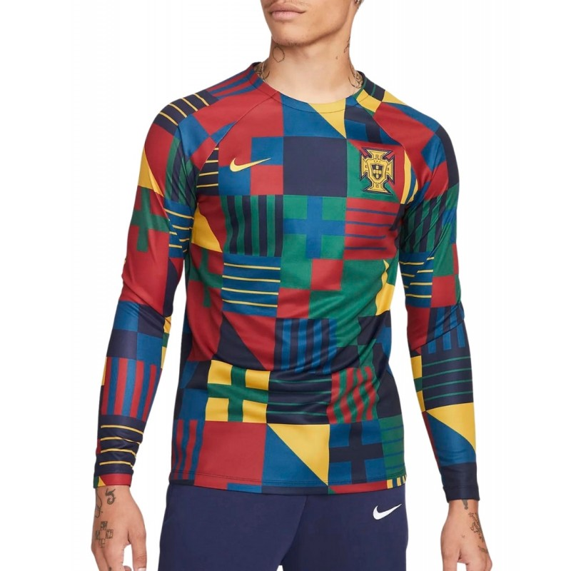Nike Portugal Long Sleeve Pre-Match Jersey World Cup 2022