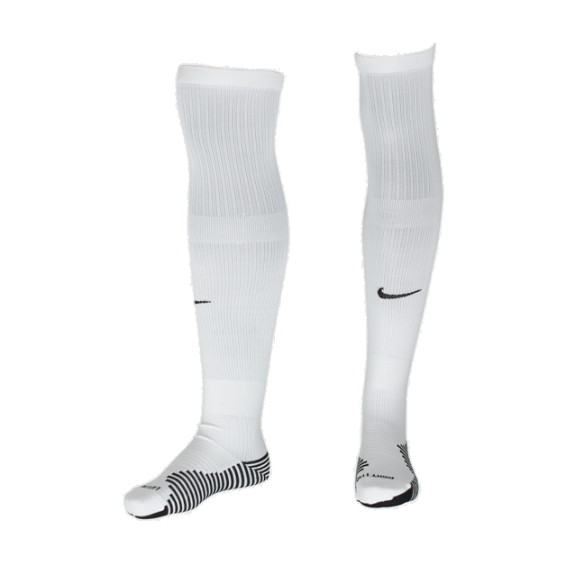 White nike top soccer socks