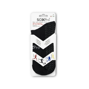 SoxPro Grip Crew Socks - Black