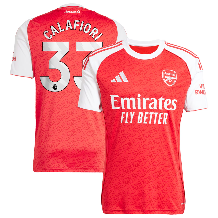 Riccardo Calafiori adidas Arsenal Home Jersey 2025/26 – Eurosport
