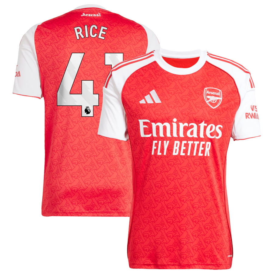 アーセナル 2025-2026 ホームジャージ RICE 41 Declan Rice adidas Arsenal Home Jersey 2025/26 – Eurosport Soccer