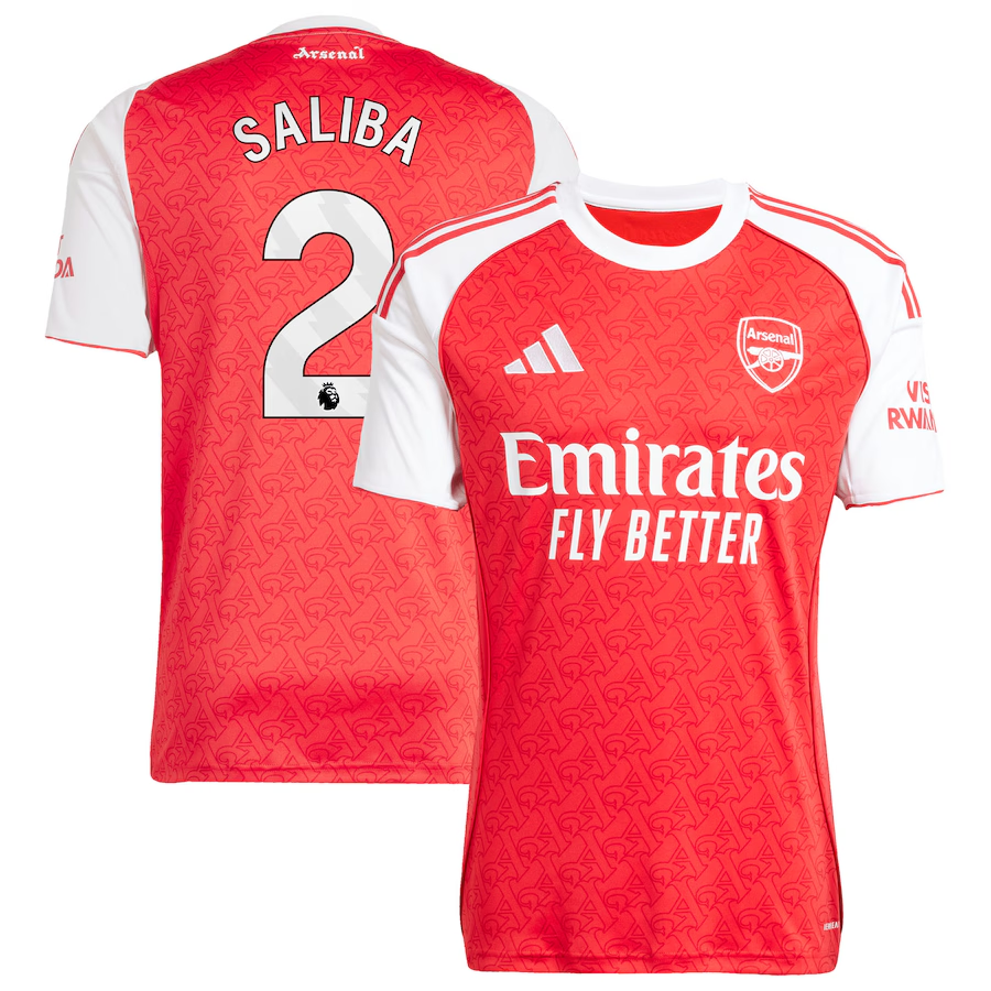 アーセナル SALIBA 2番 シャツ William Saliba adidas Arsenal Home Jersey 2025/26 – Eurosport