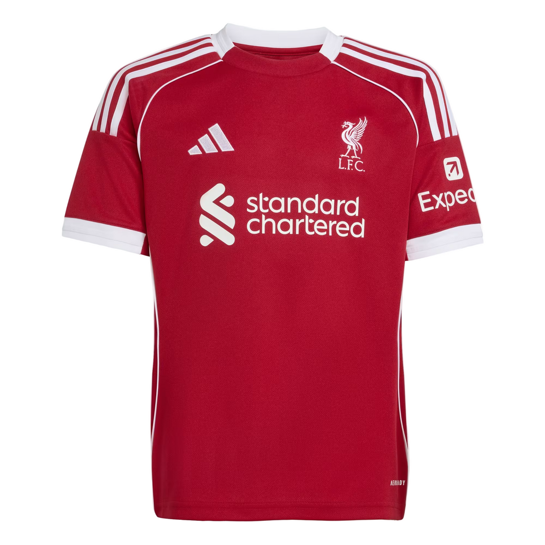 adidas Liverpool Youth Home Jersey 2025/26