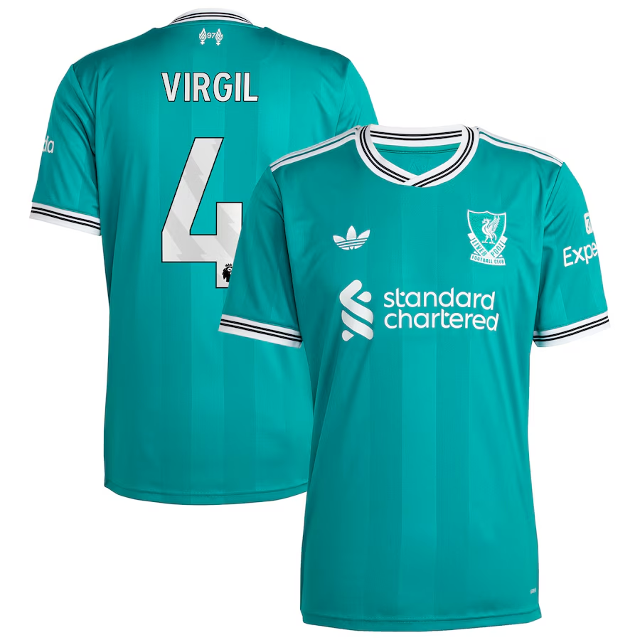 Virgil Van Dijk adidas Liverpool Third Jersey 2025/26 – Eurosport