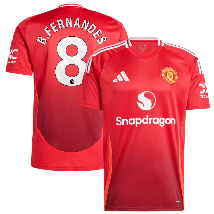 Bruno Fernandes Manchester United Home Jersey 2024/25 – Eurosport