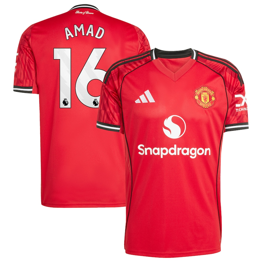 adidas Manchester United Home Jersey 2025/26 Amad 16