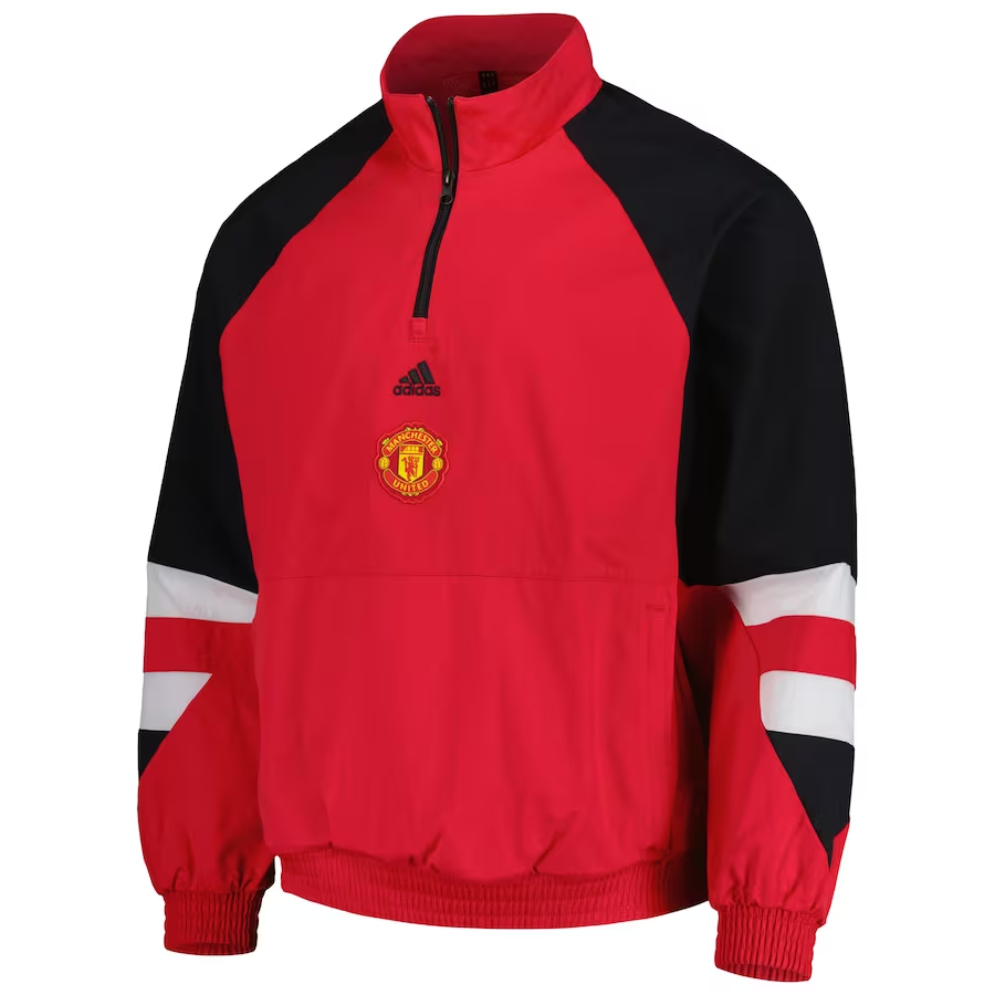 adidas Manchester United Icon ¼ Zip Top