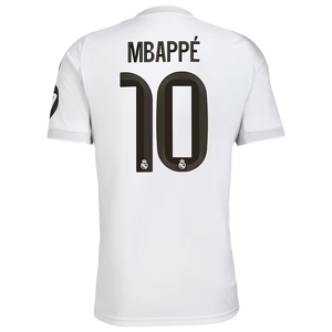 adidas Real Madrid Home Jersey 2025/26 Mbappe 10