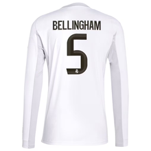Load image into Gallery viewer, Jude Bellingham Real Madrid Long Sleeve Home Jersey 2025/26
