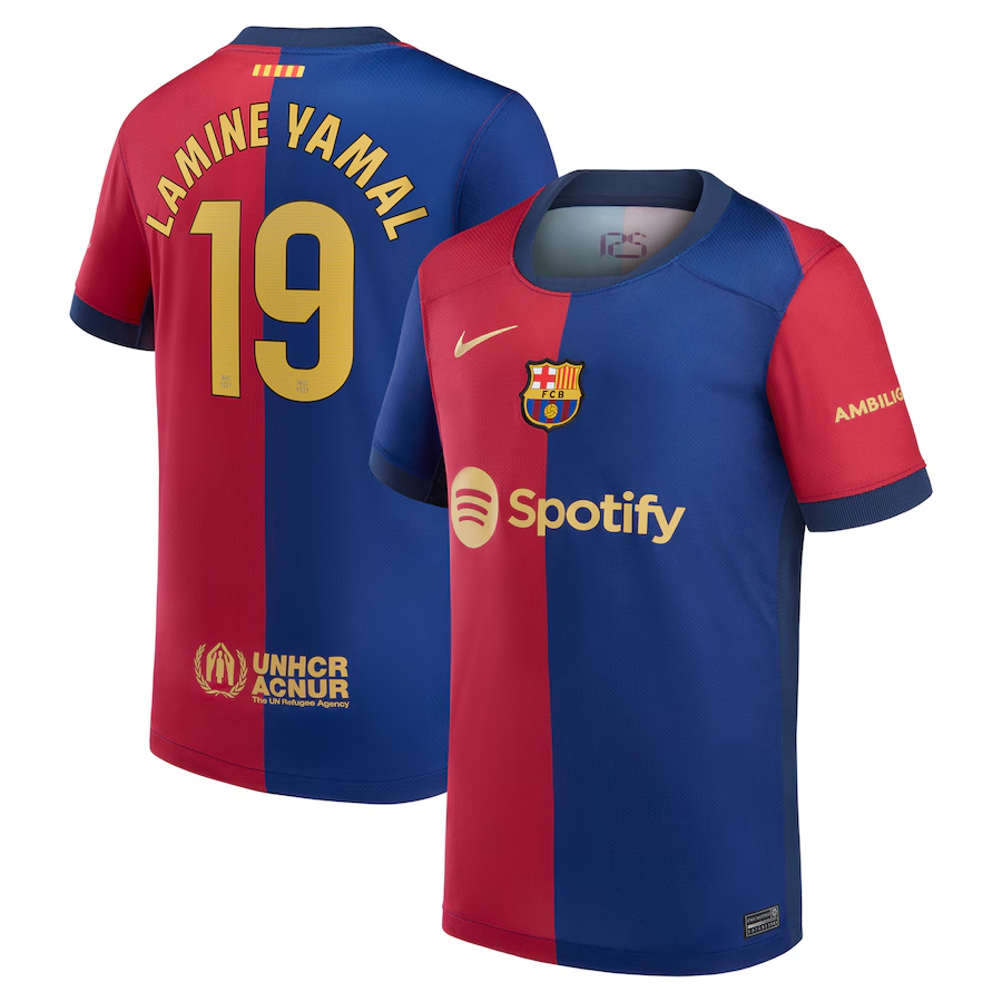 Lamine Yamal Nike Barcelona Youth Home Jersey 2024/25 – Eurosport