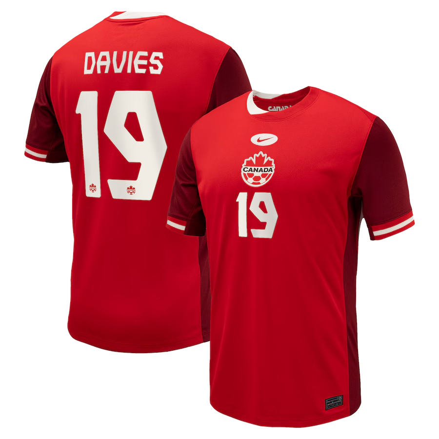Alphonso Davies Nike Canada Home Jersey 2024/25 – Eurosport Soccer