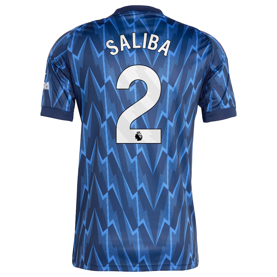 adidas Arsenal Away Jersey 2025/26 Saliba 2 – Eurosport Soccer Stores