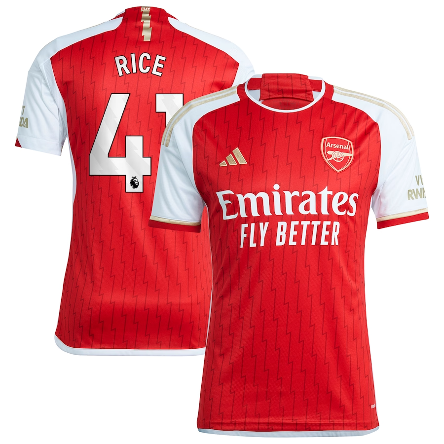 Arsenal Kit Rice Declan Rice Arsenal Home Jersey 2023/24 – Eurosport Soccer Stores
