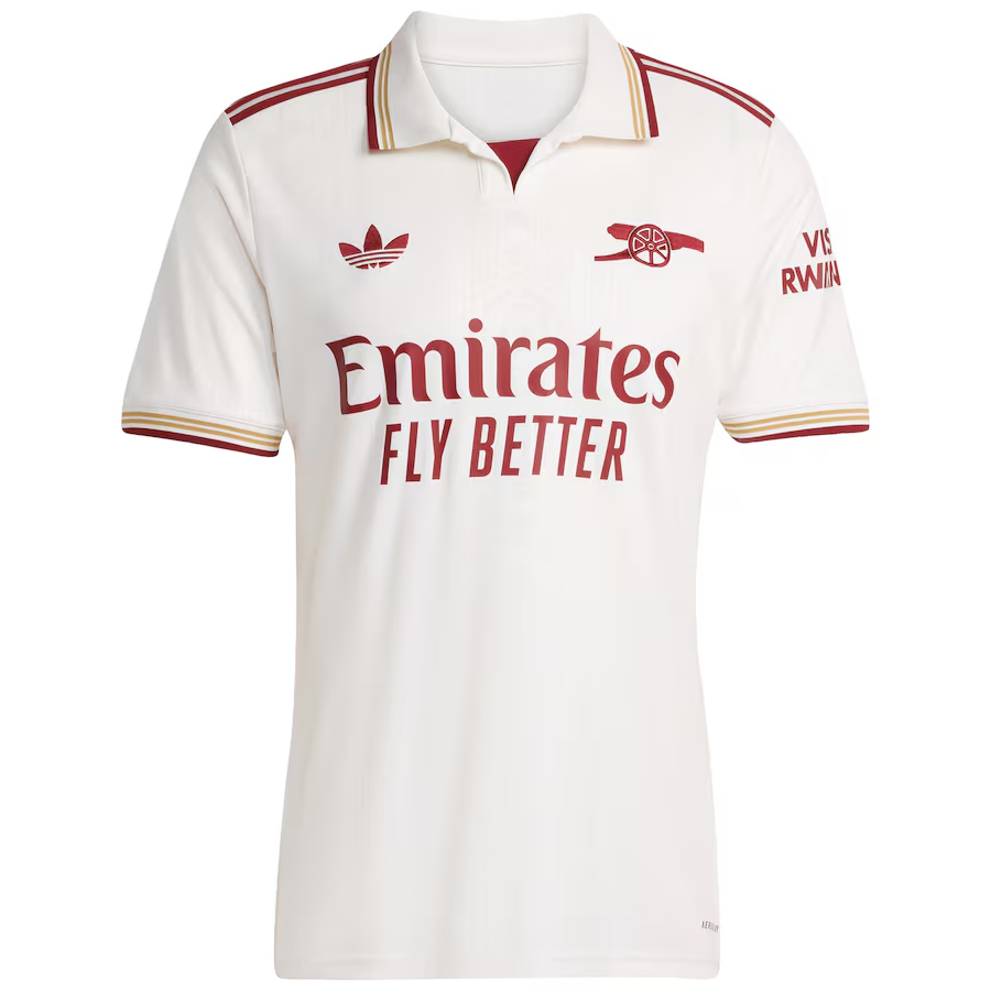 adidas Arsenal Third Jersey 2025/26 - White – Eurosport Soccer Stores