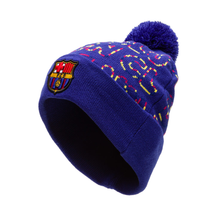 Load image into Gallery viewer, Barcelona Fan Ink Pom Beanie
