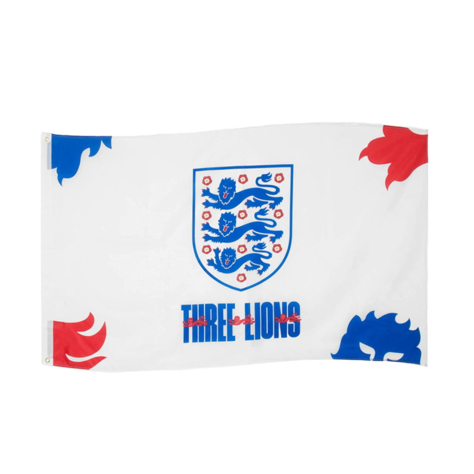 England 3 Lions Crest Flag