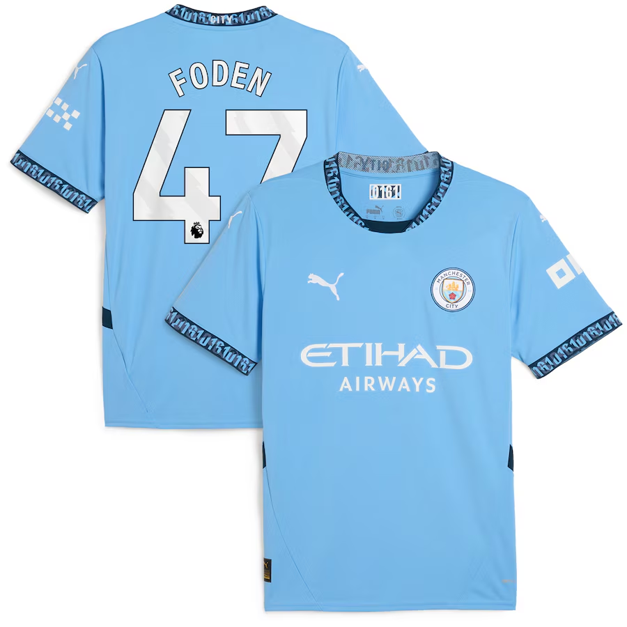 Phil Foden Manchester City Home Jersey 2024/25 – Eurosport Soccer